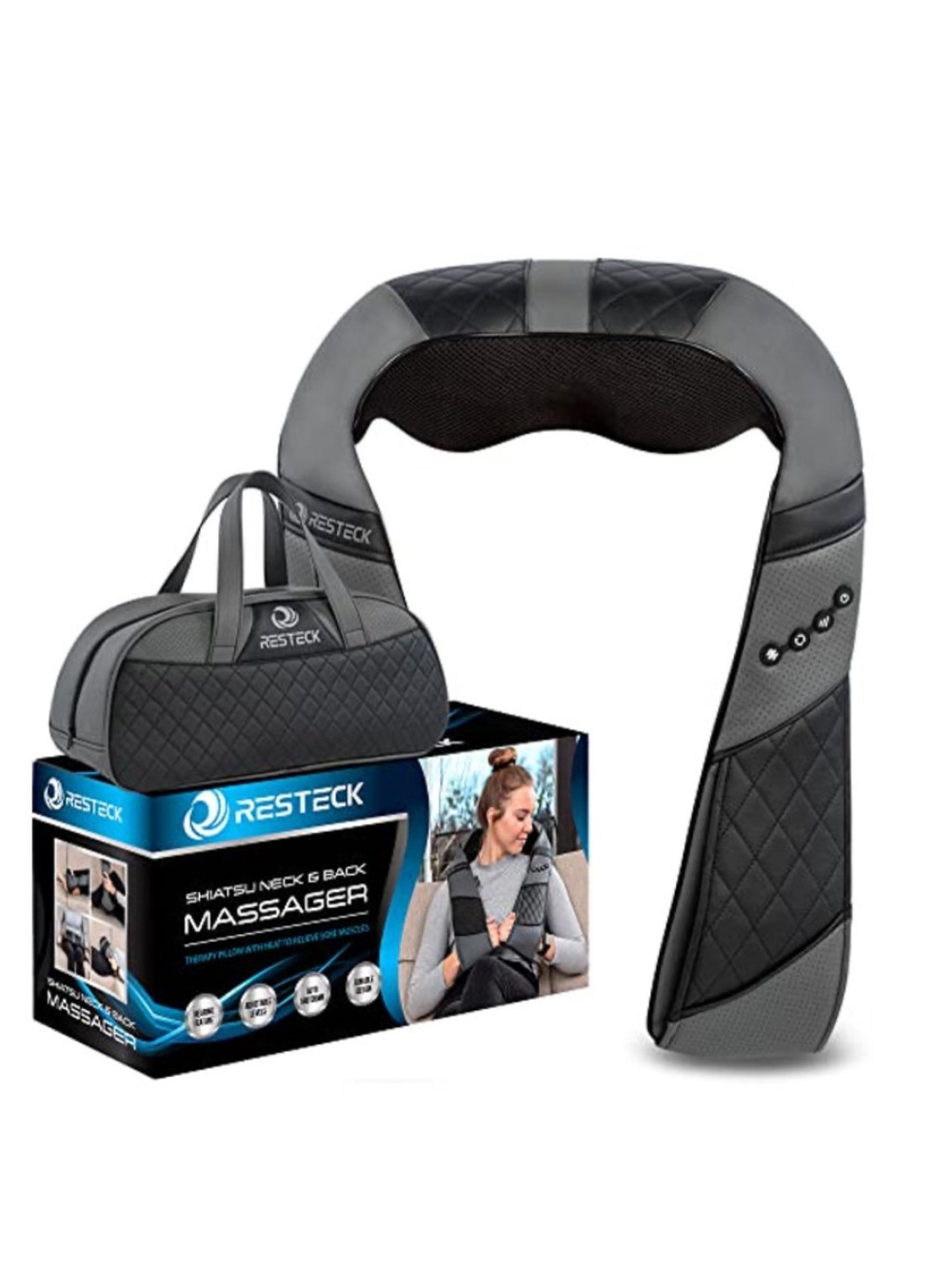 RESTECK Shiatsu Kneading Shoulder & Neck Massager